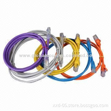 RoHS, PVC Jacket, Stranded Copper Cable, Cat5e Patch Leads